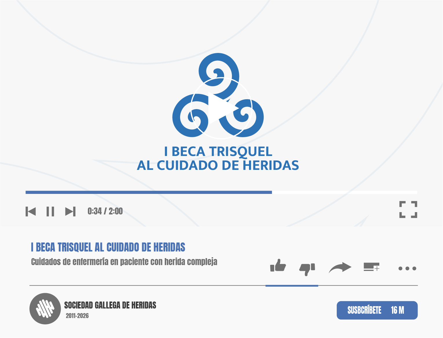 I Beca Trisquel Sociedad Gallega de Heridas