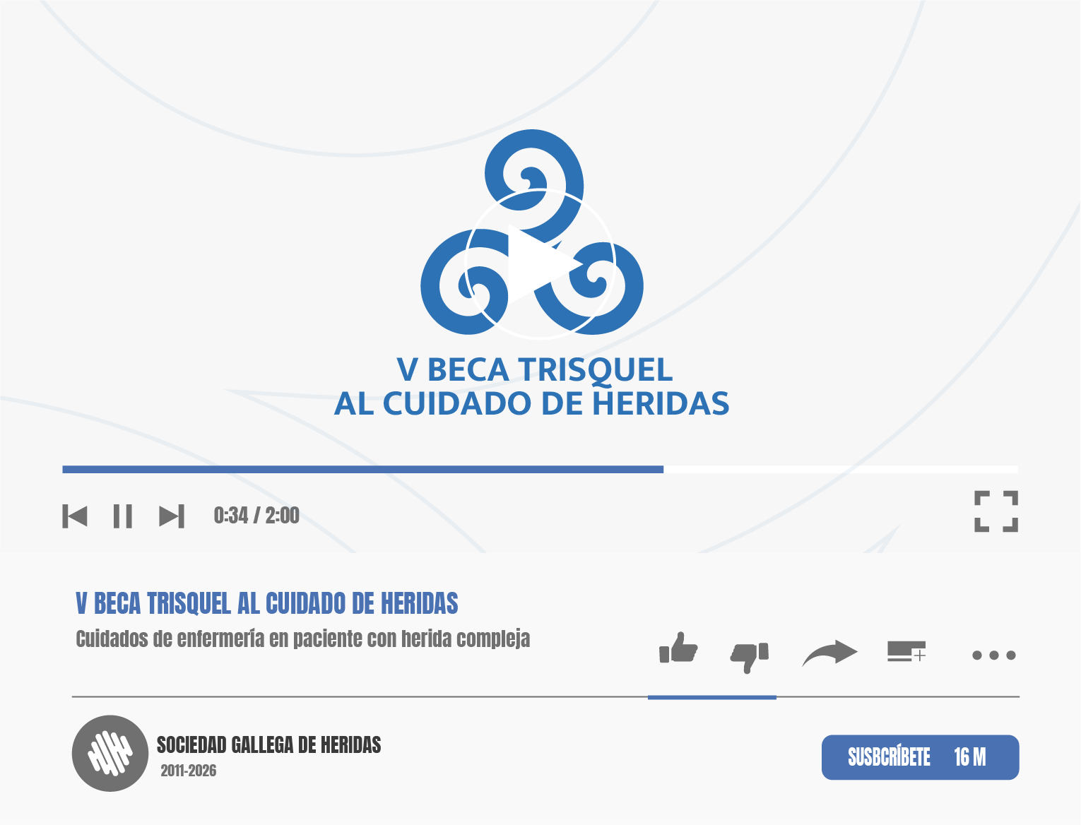 V Beca Trisquel Sociedad Gallega de Heridas